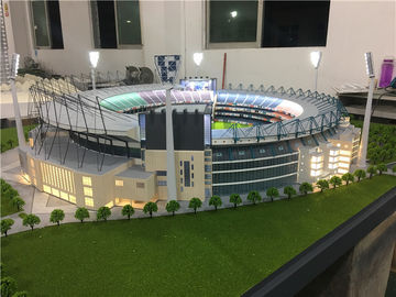 Stadio noioso di Maquette della scala con luce, modello miniatura dello stadio di football americano