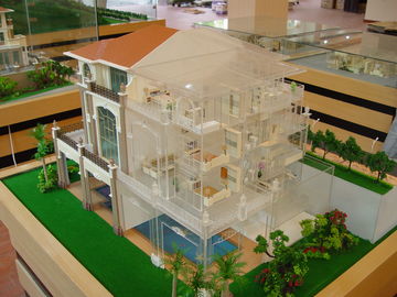 1/30 di modello della Camera dell'architettura della scala/3d interno modella con le figure della mobilia