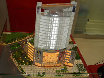 Pdf/cad del modello dell'edificio per uffici di Commerical 3D che disegna tecnica fatta a mano